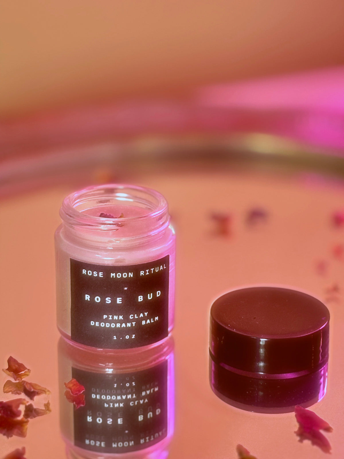 Rose Bud Pink Clay Deodorant Balm