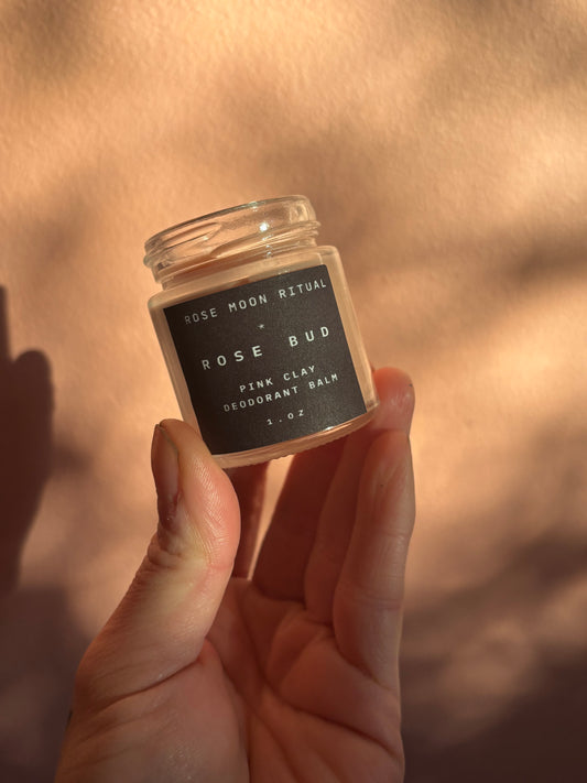 Rose Bud Pink Clay Deodorant Balm
